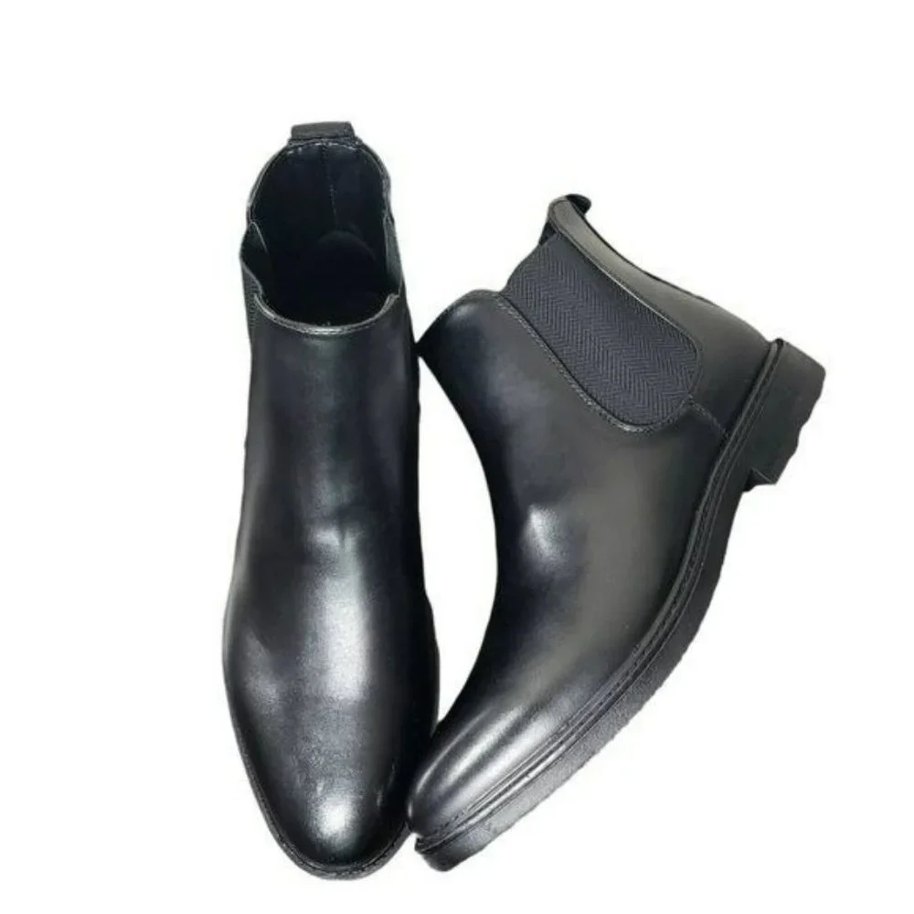 Unlisted by Kenneth Cole Mens Black Peyton Chelsea Slip On Ankle Boots Size 11 M - Picture 4 of 10